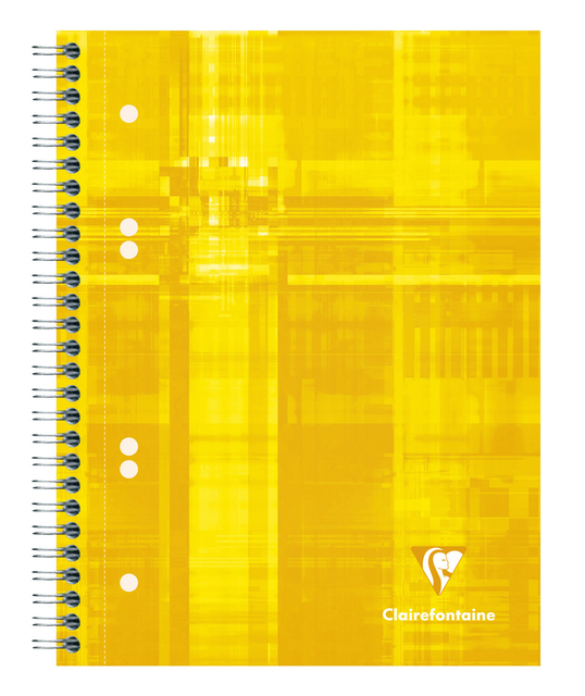 Collegeblok Clairefontaine Studium A5+ ruit 5x5mm 6-gaats 80 pagina's assorti — Foto 2 van 2