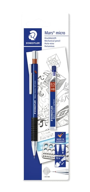 Vulpotlood Staedtler Marsmicro 0.5mm + extra fijnstiften afbeelding