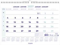 1-Maandskalender 2027 Brepols 43x31.5cm