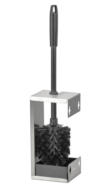 Toiletborstelset Quartzline rvs zilver P3400226 afbeelding