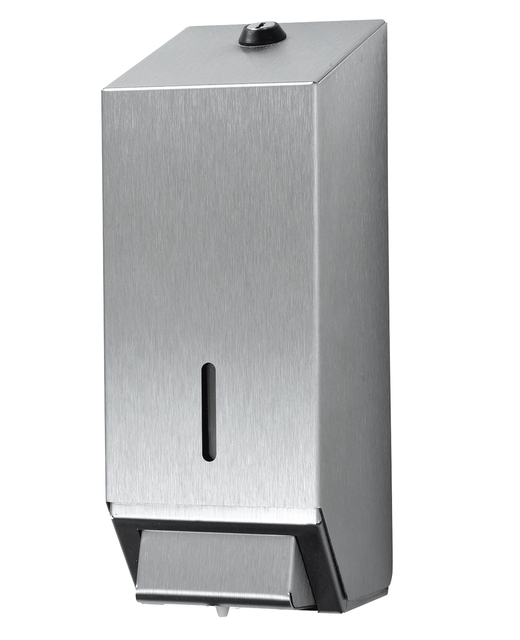 Zeepdispenser Euro Products navulbaar 1000ml zilver 438290 afbeelding