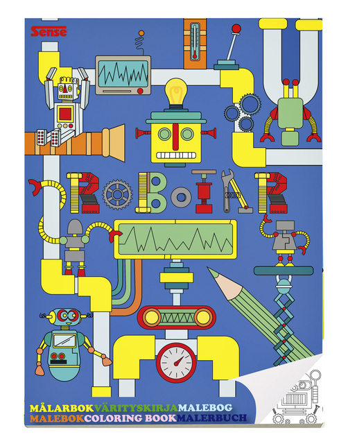 Kleurboek Haza Sense Robot afbeelding