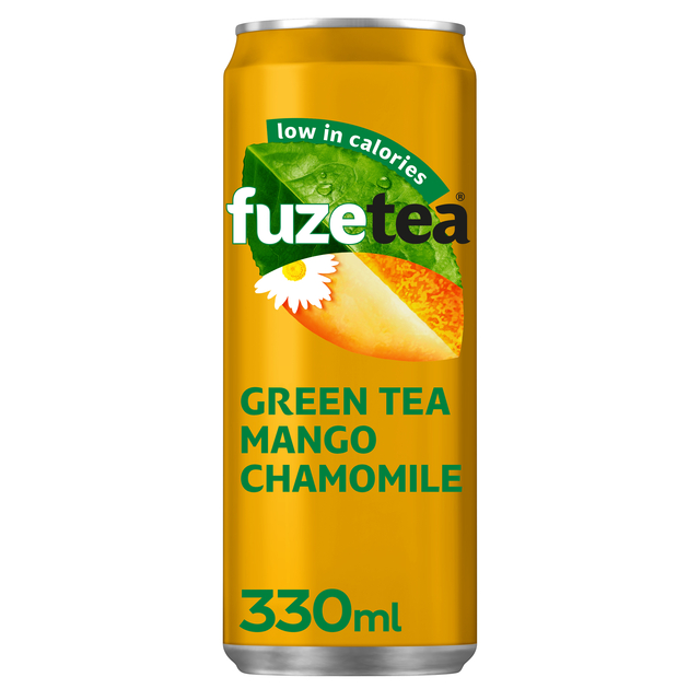 Frisdrank Fuze Tea Green Tea mango chamomile blik 330ml afbeelding
