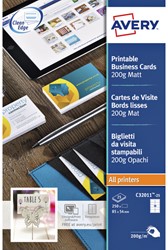 Visitekaart Avery C32011-10 85x54mm 200gr 100 stuks
