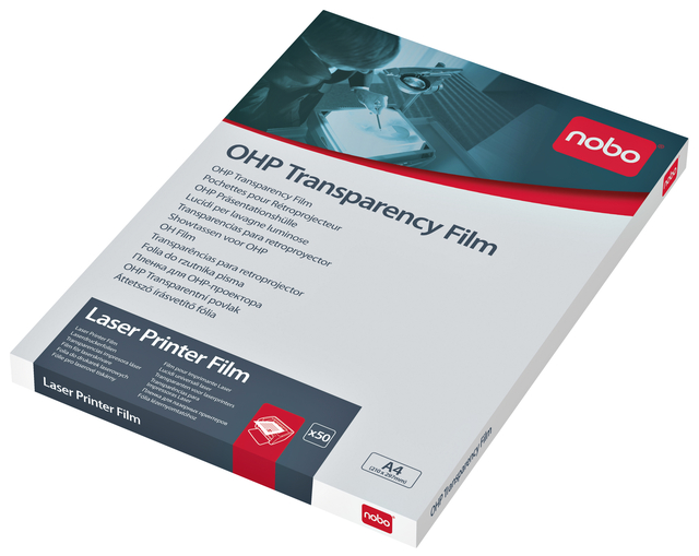 Overheadprojector transparanten Nobo voor laserprinters 50 stuks afbeelding