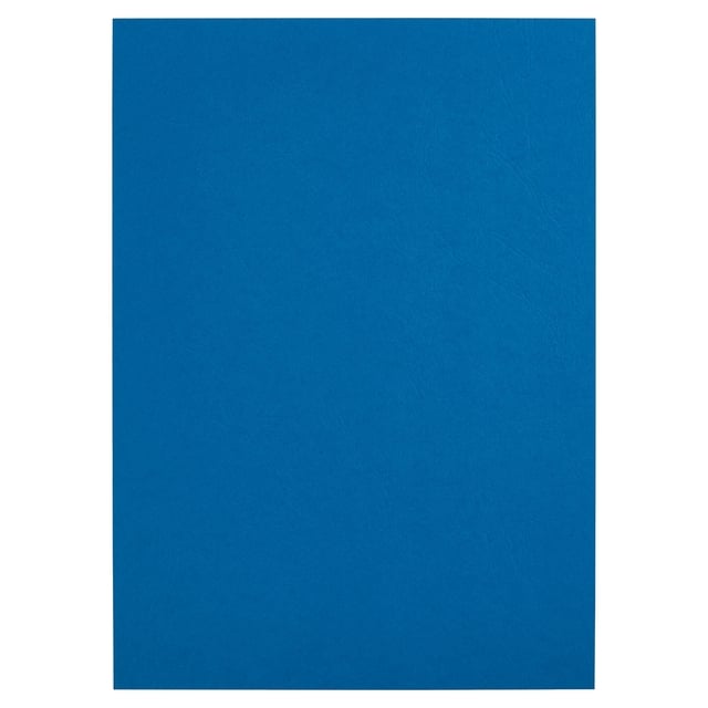 Voorblad GBC A4 lederlook met venster blauw 50 stuks afbeelding