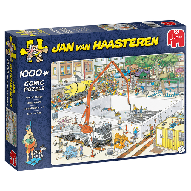 Puzzel Jan van Haasteren Bijna klaar? 1000 stukjes afbeelding