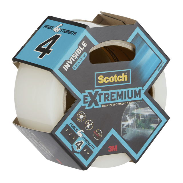 Plakband Scotch Extremium invisible 48mmx25m transparant afbeelding