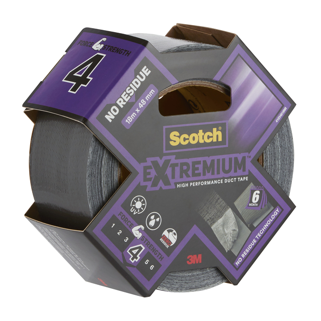 Duct tape Scotch Extremium no residue 18.2mx48mm grijs — Foto 2 van 2