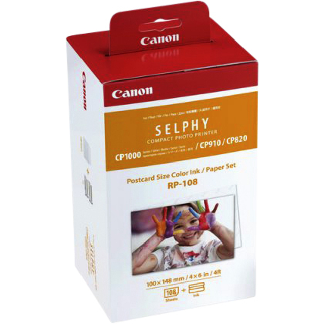 Fotopapier Canon RP-108 10x15cm + inktcartridge 108vel afbeelding