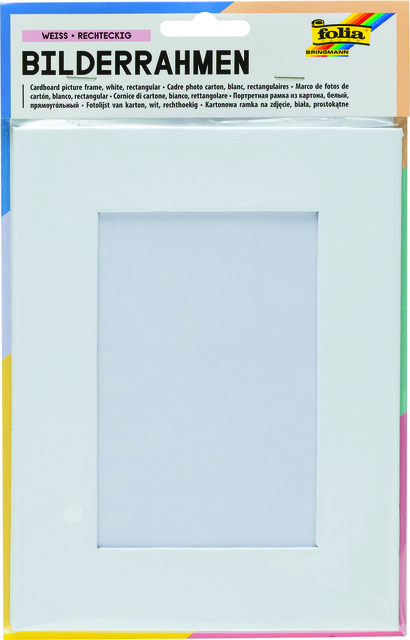 Fotoframe Folia 166x216mm karton wit afbeelding