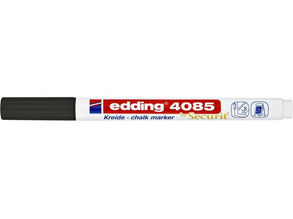 Krijtstift edding 4085 by Securit rond 1-2mm zwart afbeelding