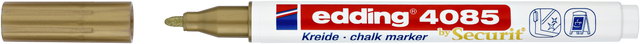 Krijtstift edding 4085 by Securit rond 1-2mm goud — Foto 2 van 2