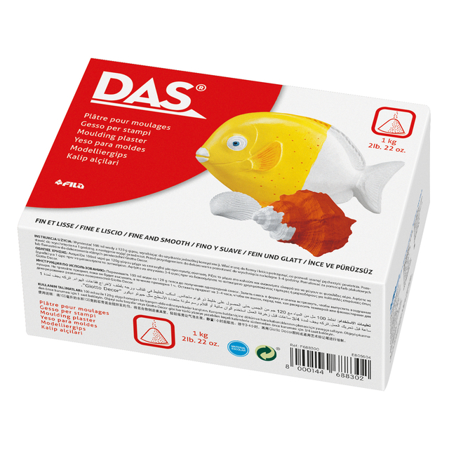 Gipspoeder DAS 1000 gram wit afbeelding