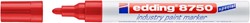 Paintmarker edding 8750 industrie 2-4mm rood