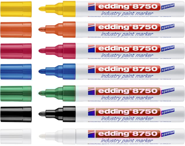 Lakmarker edding 8750 industrie oranje afbeelding