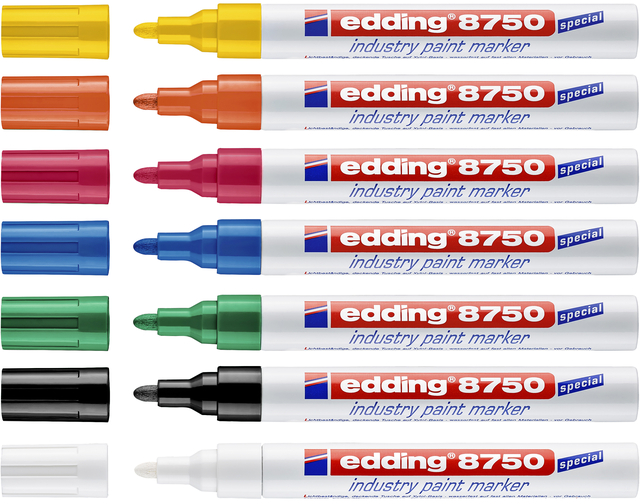 Lakmarker edding 8750 industrie wit afbeelding