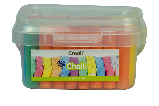 Stoepkrijt Creall 50 stuks 6 kleuren afbeelding