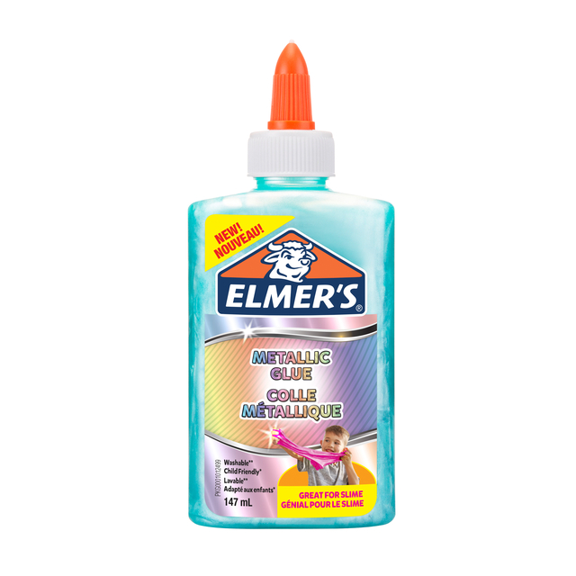 Kinderlijm Elmer&apos;s metallic 147ml blauw afbeelding