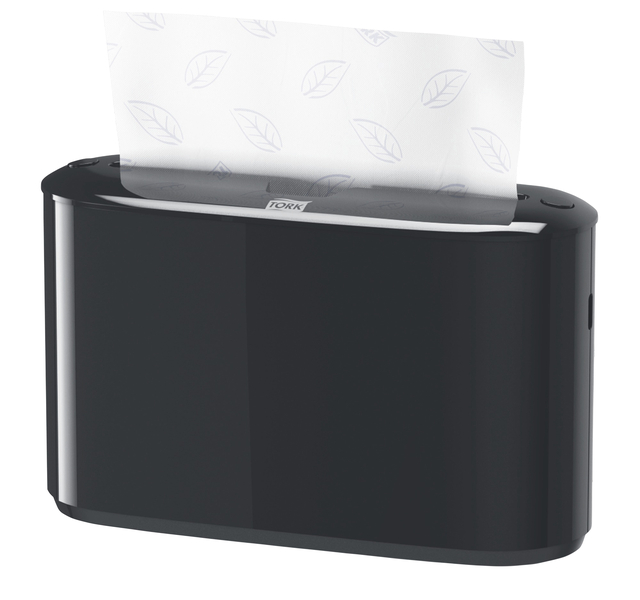 Handdoekdispenser Tork Xpress H2 Multifold Countertop Elevation zwart 552208 afbeelding