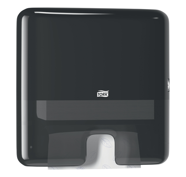 Handdoekdispenser Tork H2 Elevation Xpress klein zwart 552108 — Foto 2 van 2