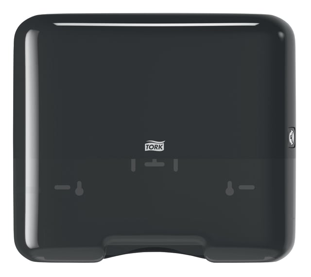 Handdoekdispenser Tork Mini H3 Elevation voor C- en Z-vouw handdoek zwart 553108 afbeelding