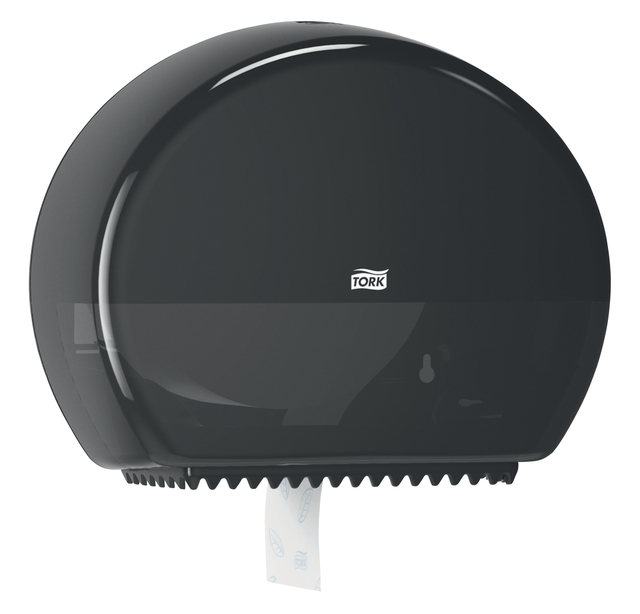 Toiletpapierdispenser Tork T2 Elevation jumbo klein zwart 555008 afbeelding