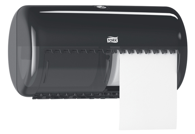 Toiletpapierdispenser Tork T4 Elevation duo zwart 557008 afbeelding