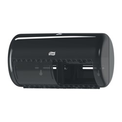 Toiletpapierdispenser Tork T4 Elevation duo zwart 557008