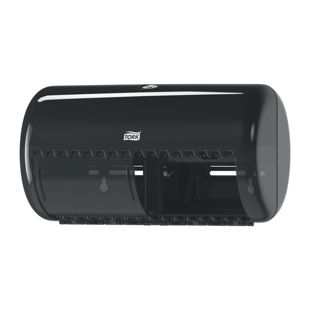 Toiletpapierdispenser Tork T4 Elevation duo zwart 557008