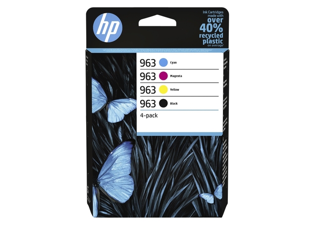 Inktcartridge HP 6ZC70AE 963 zwart + 3 kleuren afbeelding