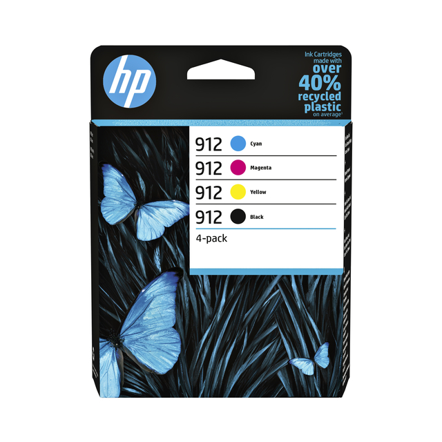 Inktcartridge HP 6ZC74AE 912 zwart + 3 kleuren afbeelding
