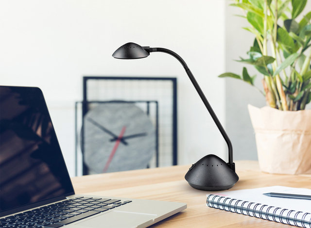 Bureaulamp MAUL Arc LED zwart — Foto 2 van 2