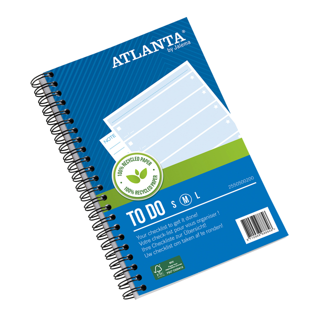 Things to do Djois Atlanta recycled papier Medium 195x135 100vel 70gr blauw afbeelding