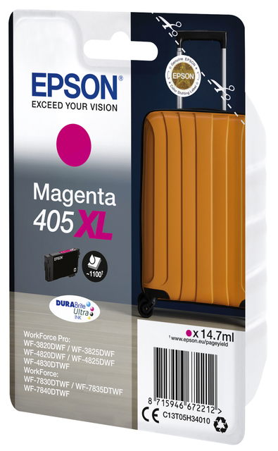 Inktcartridge Epson 405XL T05H34 rood afbeelding