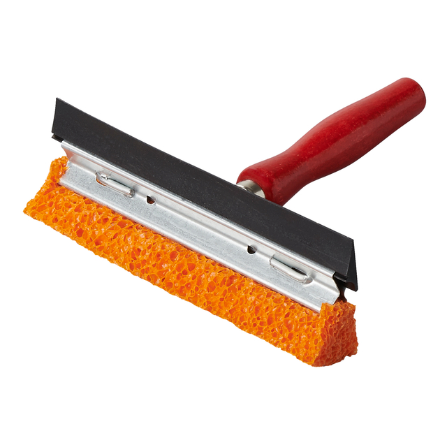 Raamtrekker ProPlus met houten steel 145mm rood — Foto 2 van 2