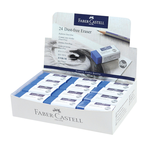 Gum Faber-Castell stofvrij blauw afbeelding