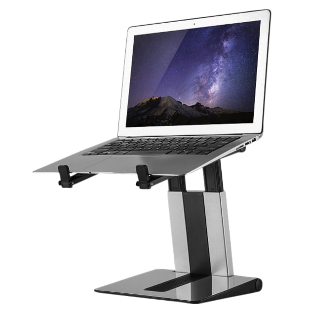 Laptopstandaard Neomounts NSLS200 opvouwbaar zwart zilver afbeelding