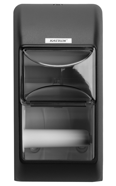 Toiletpapierdispenser Katrin duo zwart 104452 afbeelding