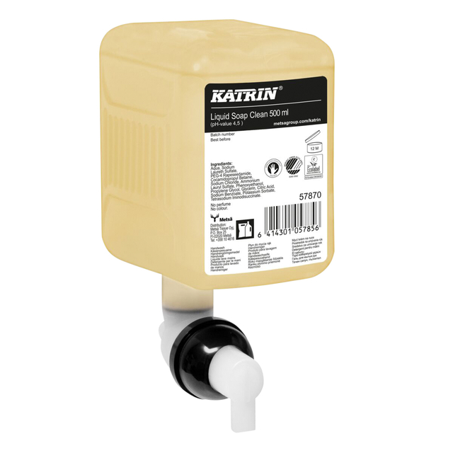 Handzeep Katrin Clean vloeibaar 500ml 57870 afbeelding