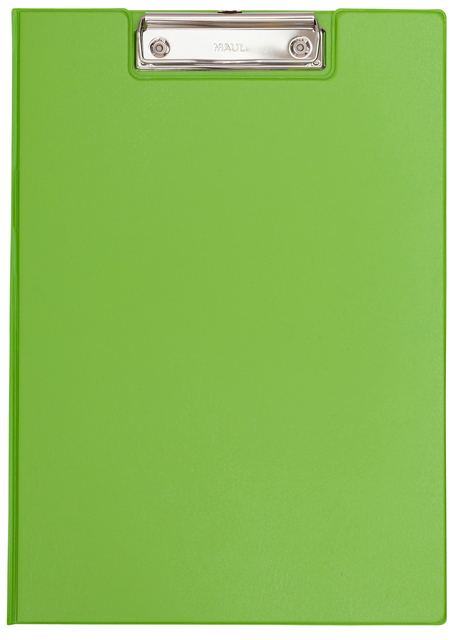 Klembordmap MAUL A4 staand met penlus PVC neon groen afbeelding
