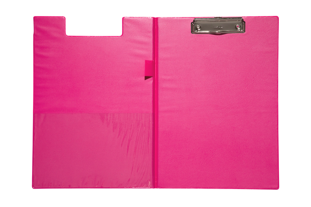 Klembordmap MAUL A4 staand met penlus PVC neon roze afbeelding