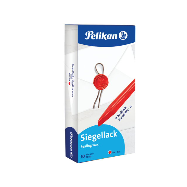Zegellak Pelikan 60/10 rood afbeelding