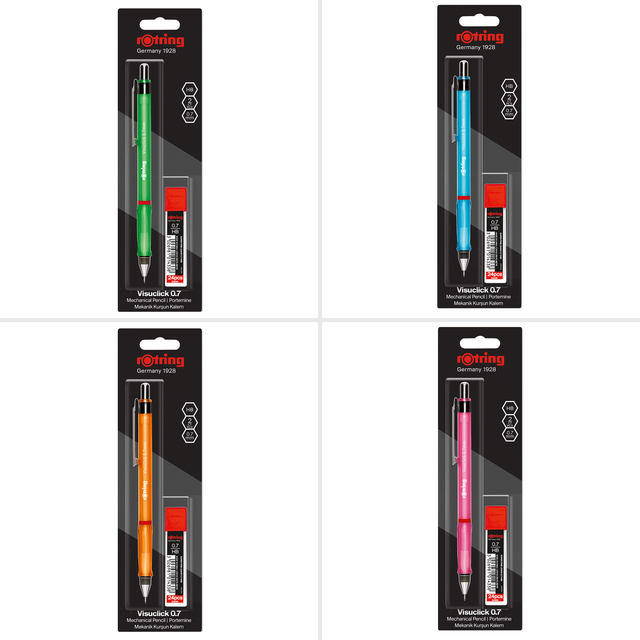 Vulpotlood rOtring Visuclick 2B 0.7mm assorti afbeelding