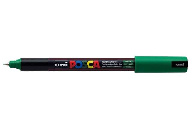 Verfstift Posca PC1MR extra fijn donkergroen afbeelding