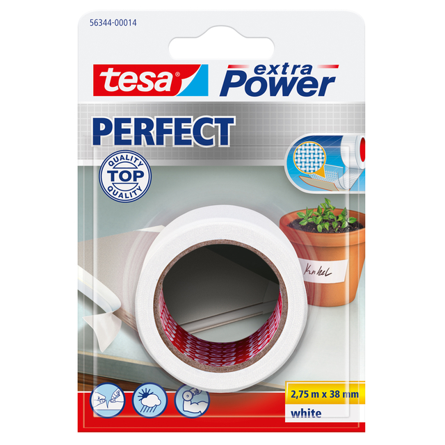 Reparatietape tesa® extra Power Perfect 2.75mx38mm wit afbeelding