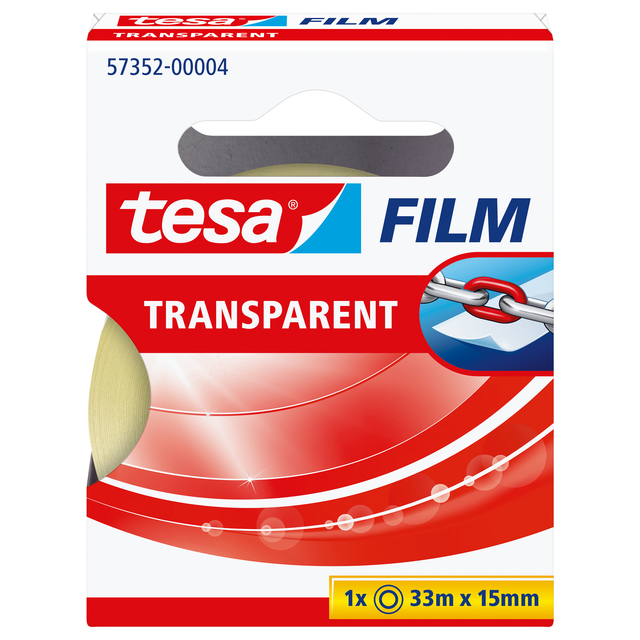 Plakband tesafilm® 33mx15mm Transparant in doosje afbeelding