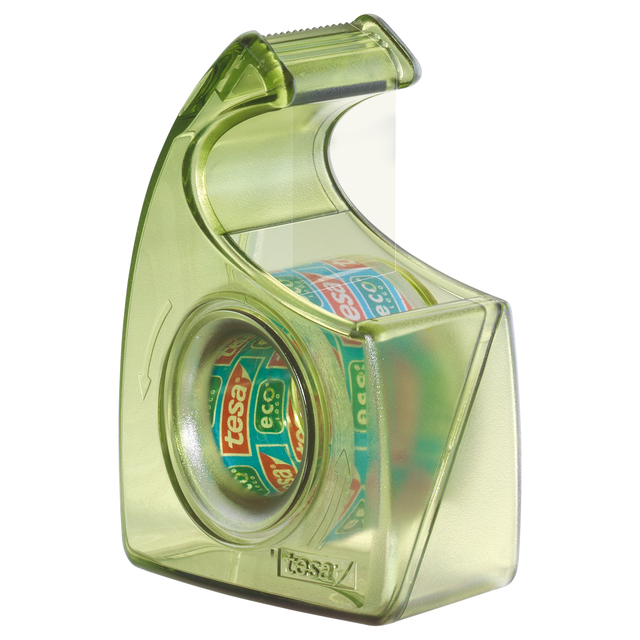 Plakband handdispenser tesafilm® eco & clear 33mx19mm + Easy Cut hand ecoLogo® afbeelding