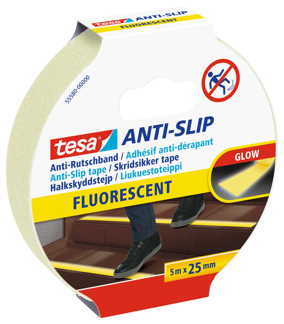 Anti-slip tape tesa® 5mx25mm fluoriserend afbeelding
