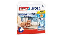 Tochtstrip tesamoll® Premium Flexible siliconen 6mx9mm transparant